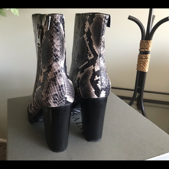 AllSaints Leather Platform Boot - Picture 3 of 5